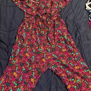 Ava & Viv Vibrant Floral Jumpsuit